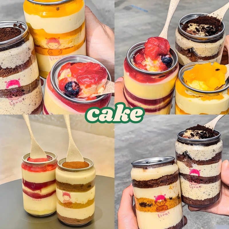 PET plastic food seal jars for packaging