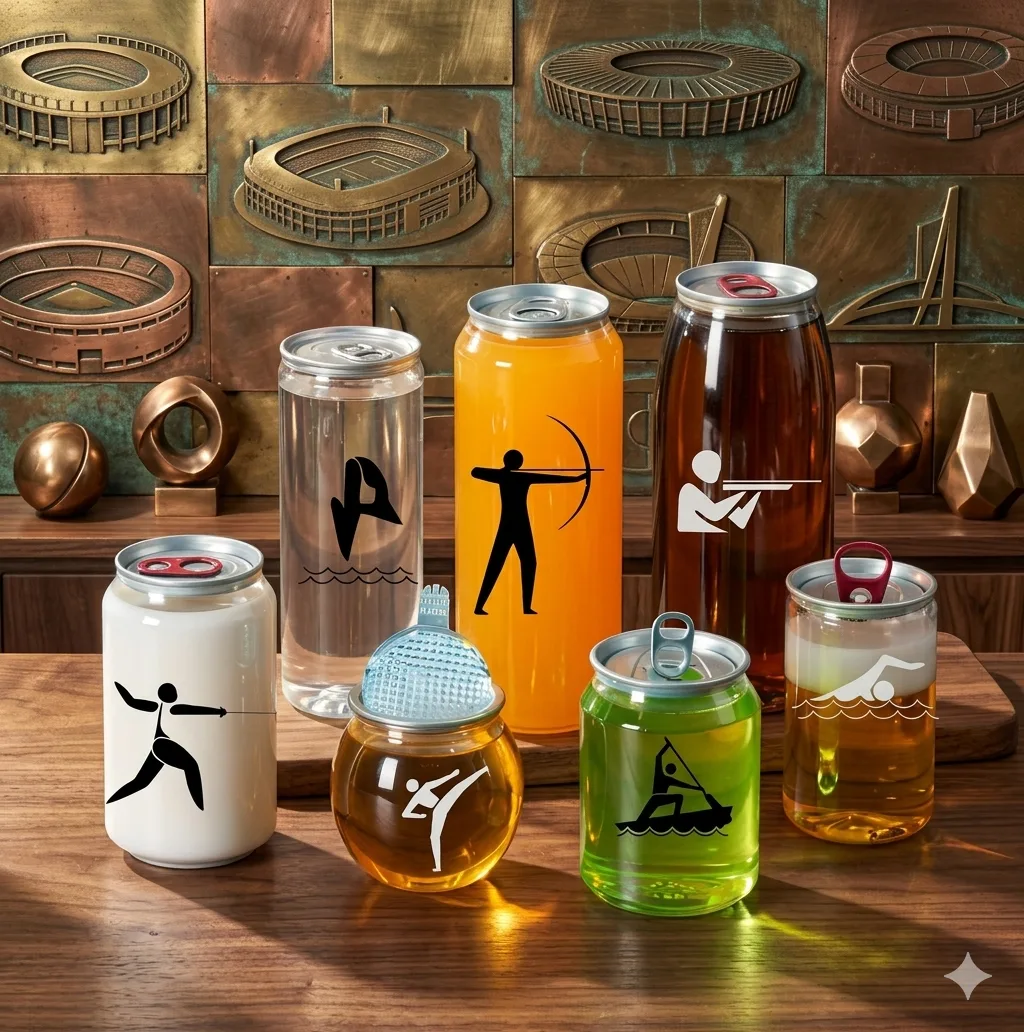 PET beverage cans optimized for e-commerce shipping