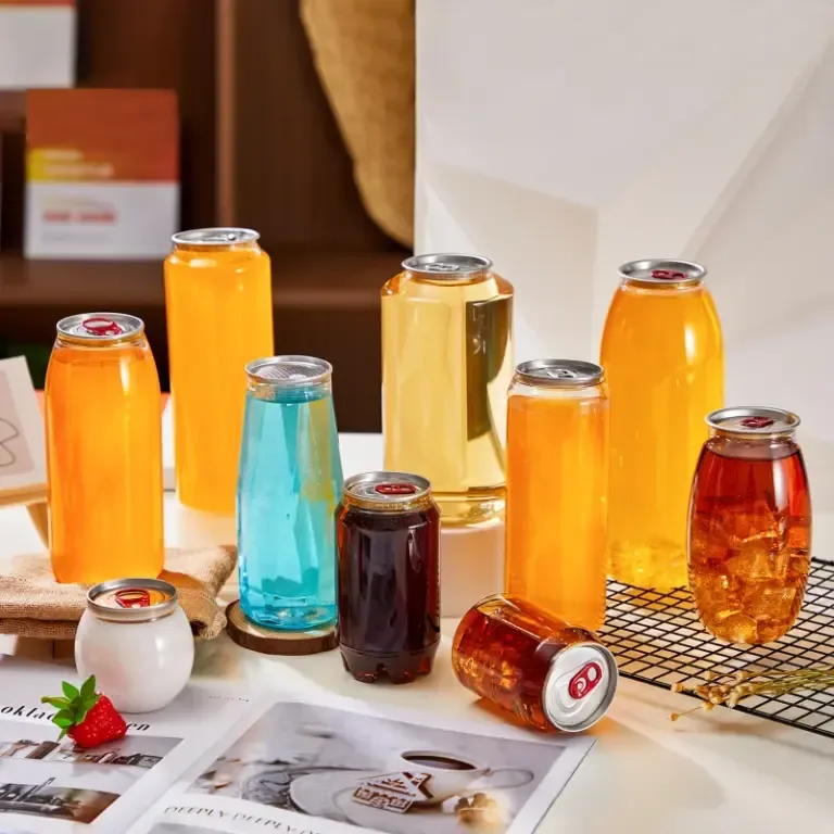 Transparent Plastic Beverage Can A