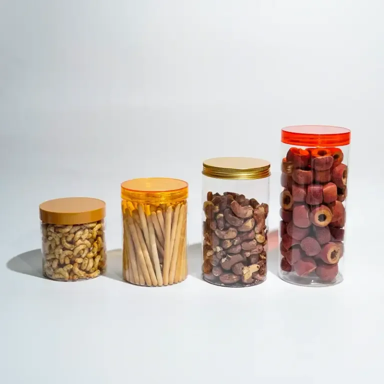Transparent PET Plastic Jars